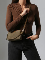 Cross Body Tas Vintage Leder Mila louise Bruin vintage 2367XPAV-vue-porte